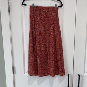 Roolee Floral Red Skirt
